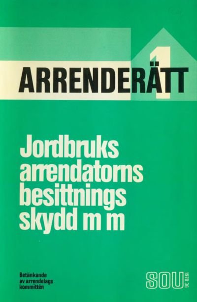 Omslaget till SOU 1978:36