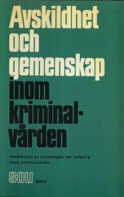Omslaget till SOU 1979:4