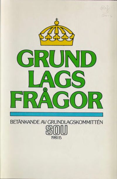 Omslaget till SOU 1981:15