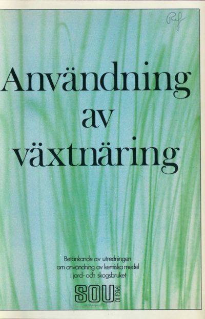 Omslaget till SOU 1983:10