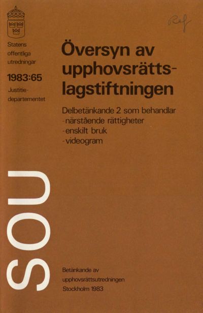 Omslaget till SOU 1983:65