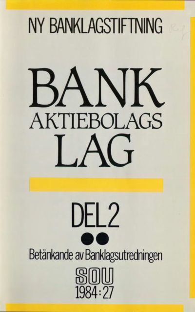 Omslaget till SOU 1984:27