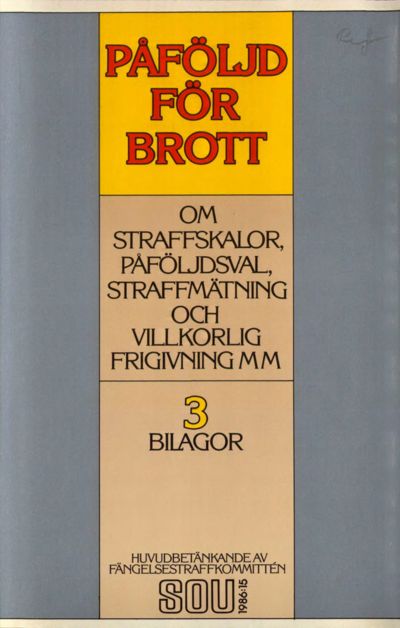 Omslaget till SOU 1986:15