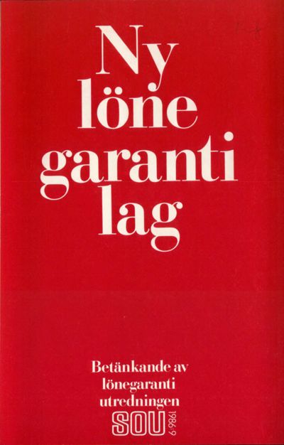 Omslaget till SOU 1986:9