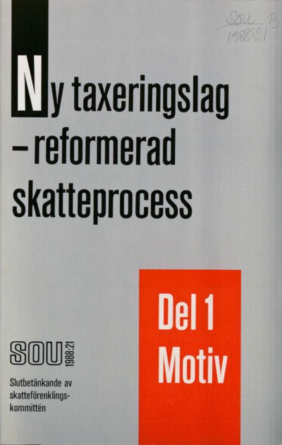 Omslaget till SOU 1988:21