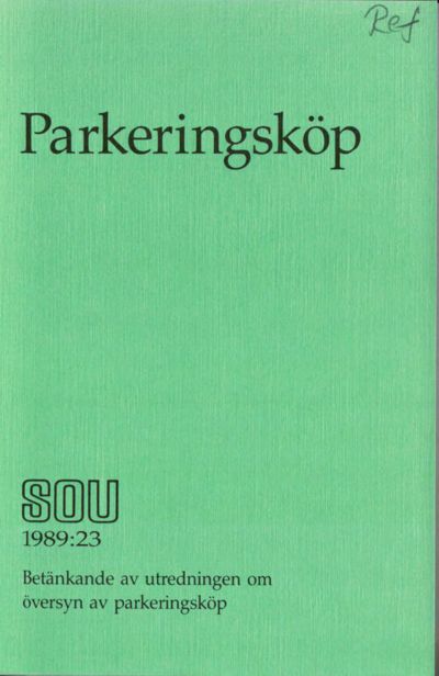 Omslaget till SOU 1989:23