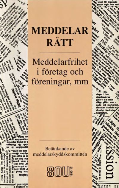 Omslaget till SOU 1990:12