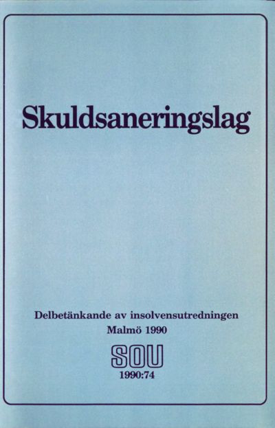 Omslaget till SOU 1990:74