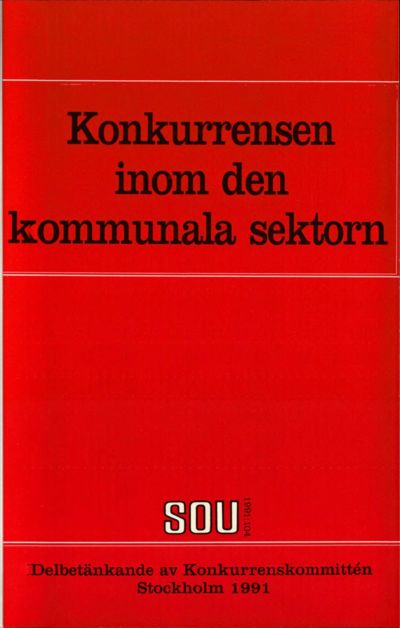 Omslaget till SOU 1991:104