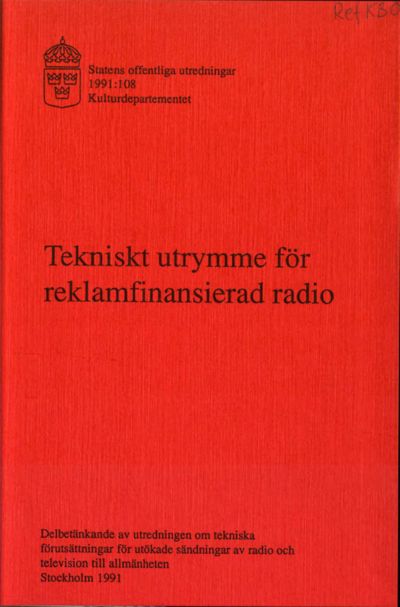 Omslaget till SOU 1991:108