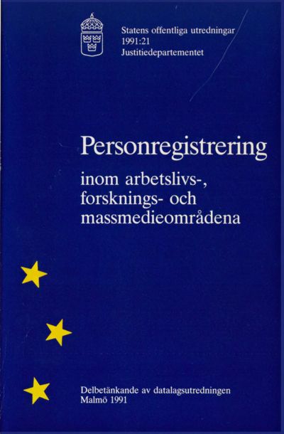 Omslaget till SOU 1991:21