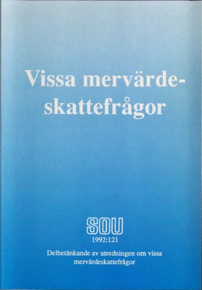 Omslaget till SOU 1992:121