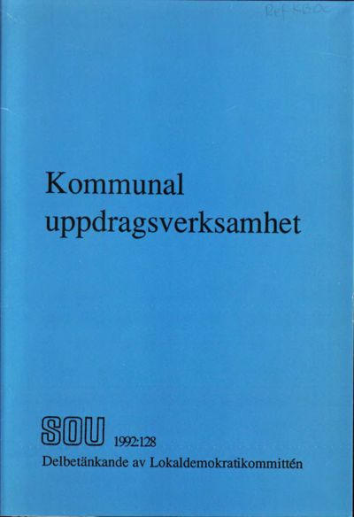 Omslaget till SOU 1992:128