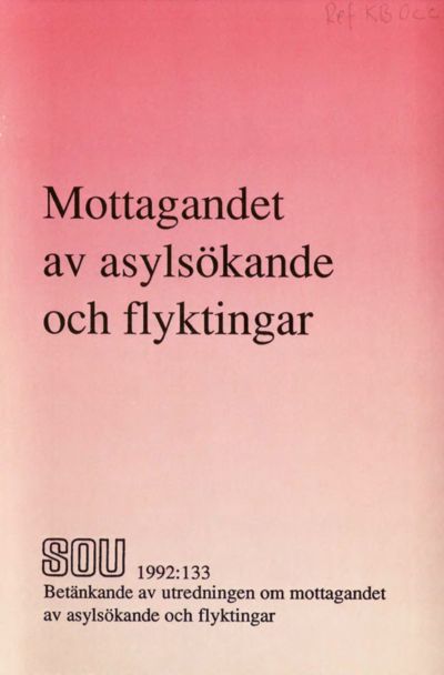 Omslaget till SOU 1992:133