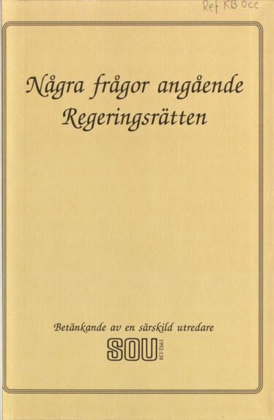 Omslaget till SOU 1992:138