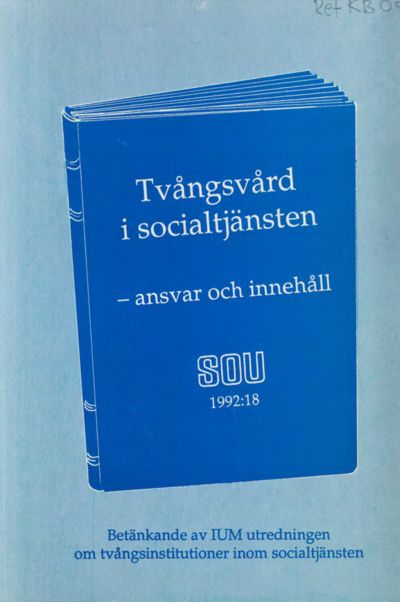 Omslaget till SOU 1992:18