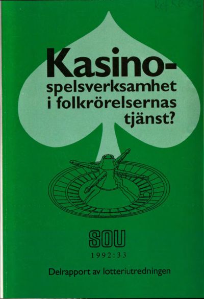 Omslaget till SOU 1992:33