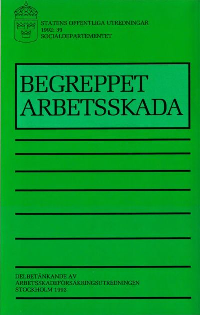 Omslaget till SOU 1992:39