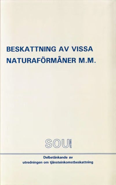 Omslaget till SOU 1992:57