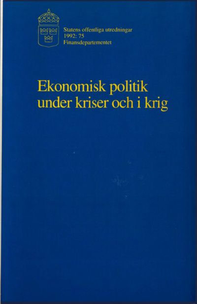 Omslaget till SOU 1992:75