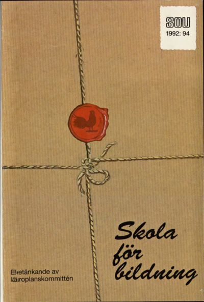 Omslaget till SOU 1992:94