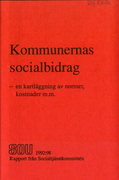 Omslaget till SOU 1992:98