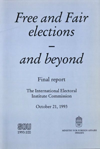 Omslaget till SOU 1993:100