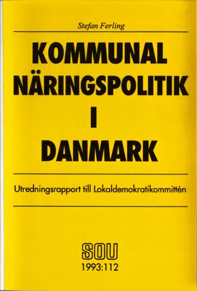 Omslaget till SOU 1993:112
