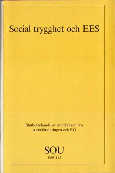 Omslaget till SOU 1993:115