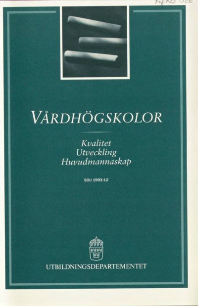Omslaget till SOU 1993:12