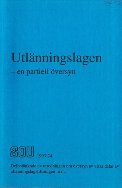 Omslaget till SOU 1993:24