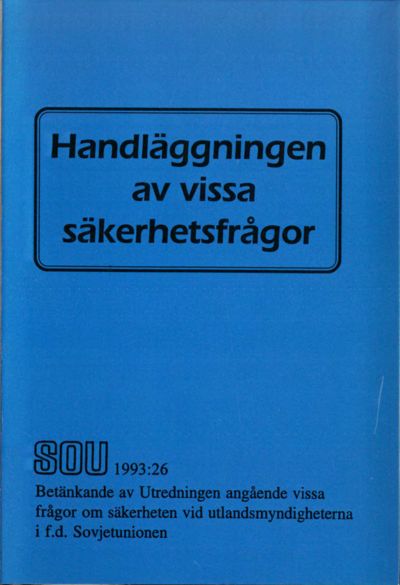 Omslaget till SOU 1993:26