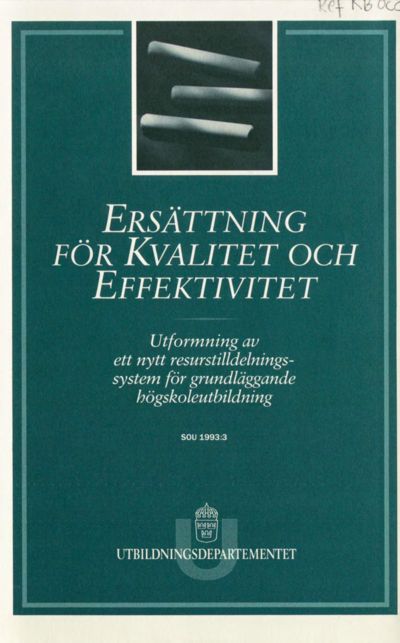 Omslaget till SOU 1993:3