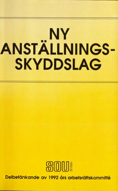 Omslaget till SOU 1993:32