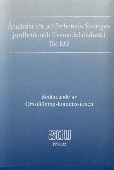 Omslaget till SOU 1993:33