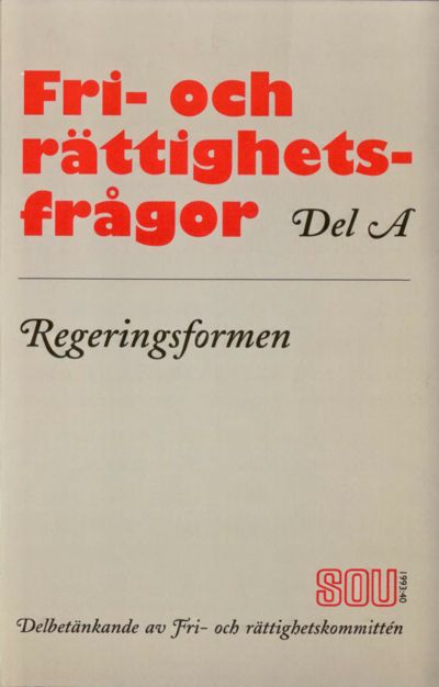 Omslaget till SOU 1993:40