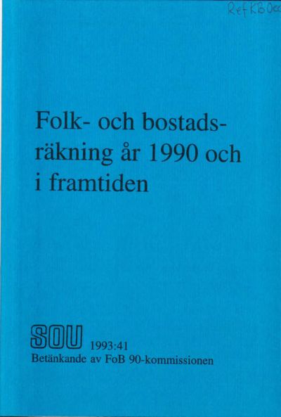 Omslaget till SOU 1993:41