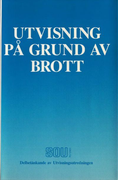 Omslaget till SOU 1993:54