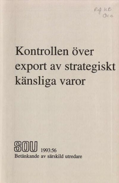 Omslaget till SOU 1993:56