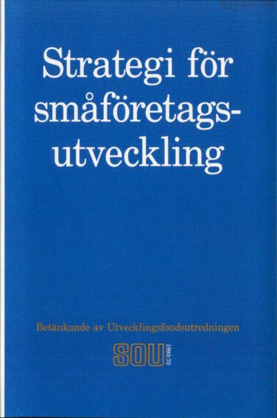 Omslaget till SOU 1993:70