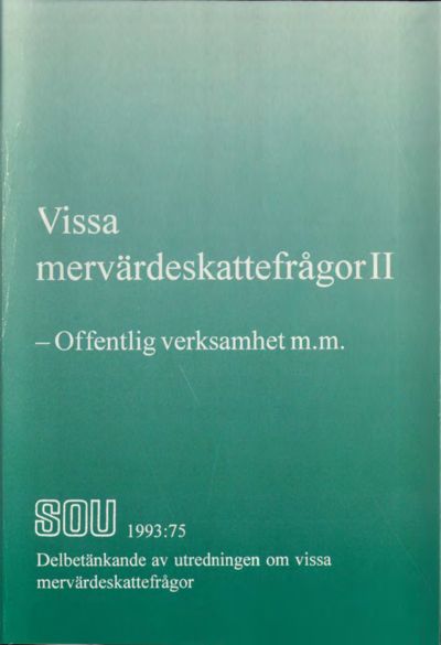 Omslaget till SOU 1993:75