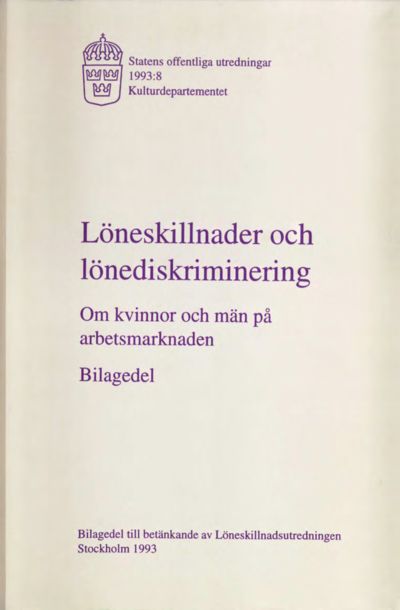 Omslaget till SOU 1993:8