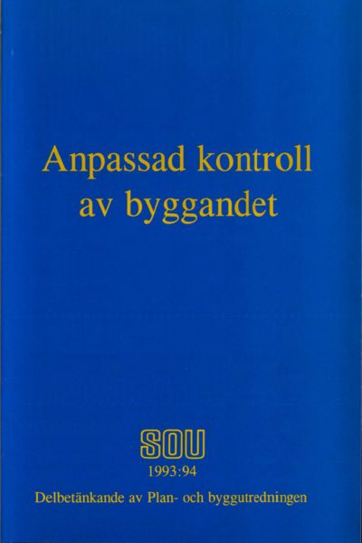 Omslaget till SOU 1993:94