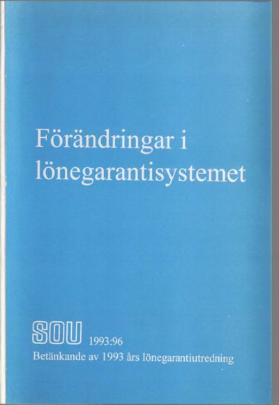 Omslaget till SOU 1993:96