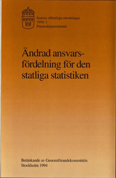 Omslaget till SOU 1994:1