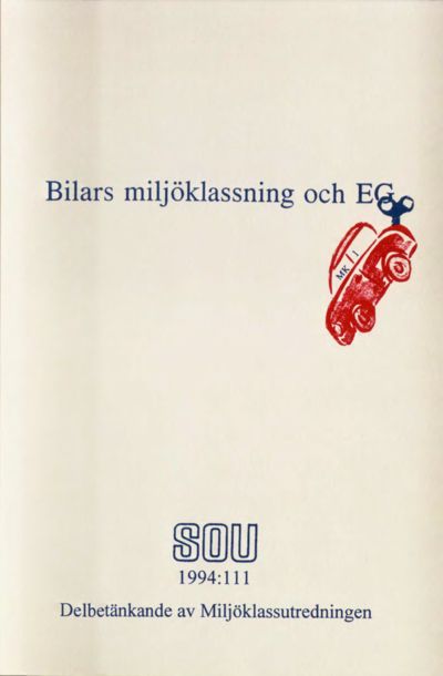 Omslaget till SOU 1994:111