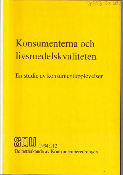 Omslaget till SOU 1994:112