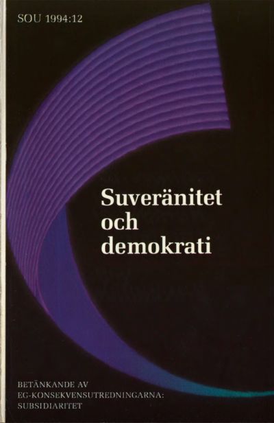 Omslaget till SOU 1994:12