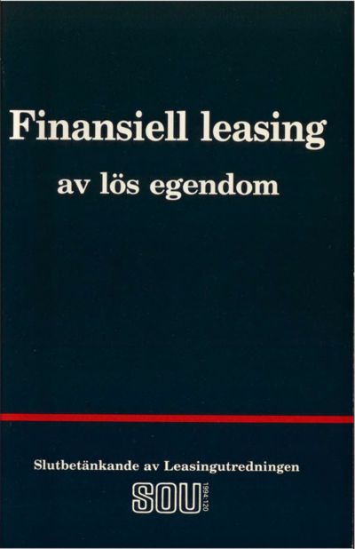 Omslaget till SOU 1994:120