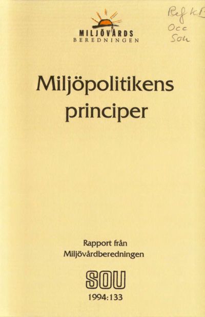 Omslaget till SOU 1994:133